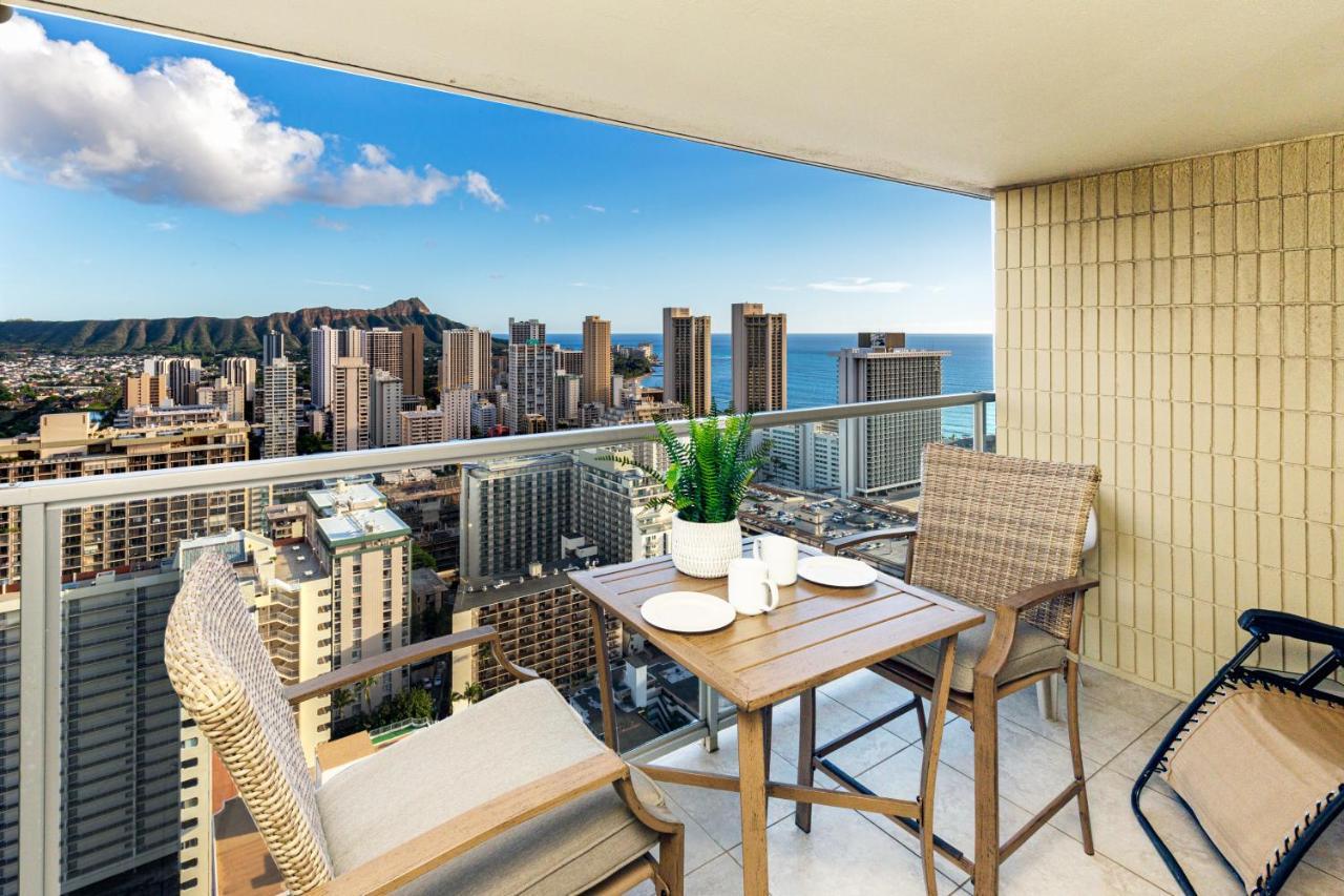 Ocean & Diamond Head View Studio At Waikiki Honolulu Exterior photo
